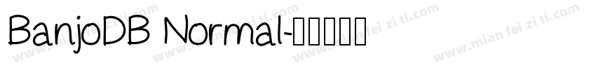 BanjoDB Normal字体转换